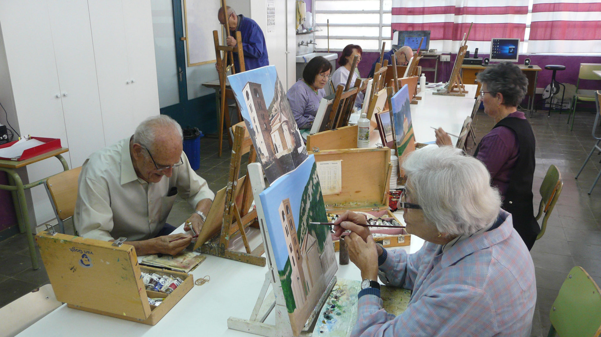 Inauguració de l’exposició dels alumnes adults de l’EME