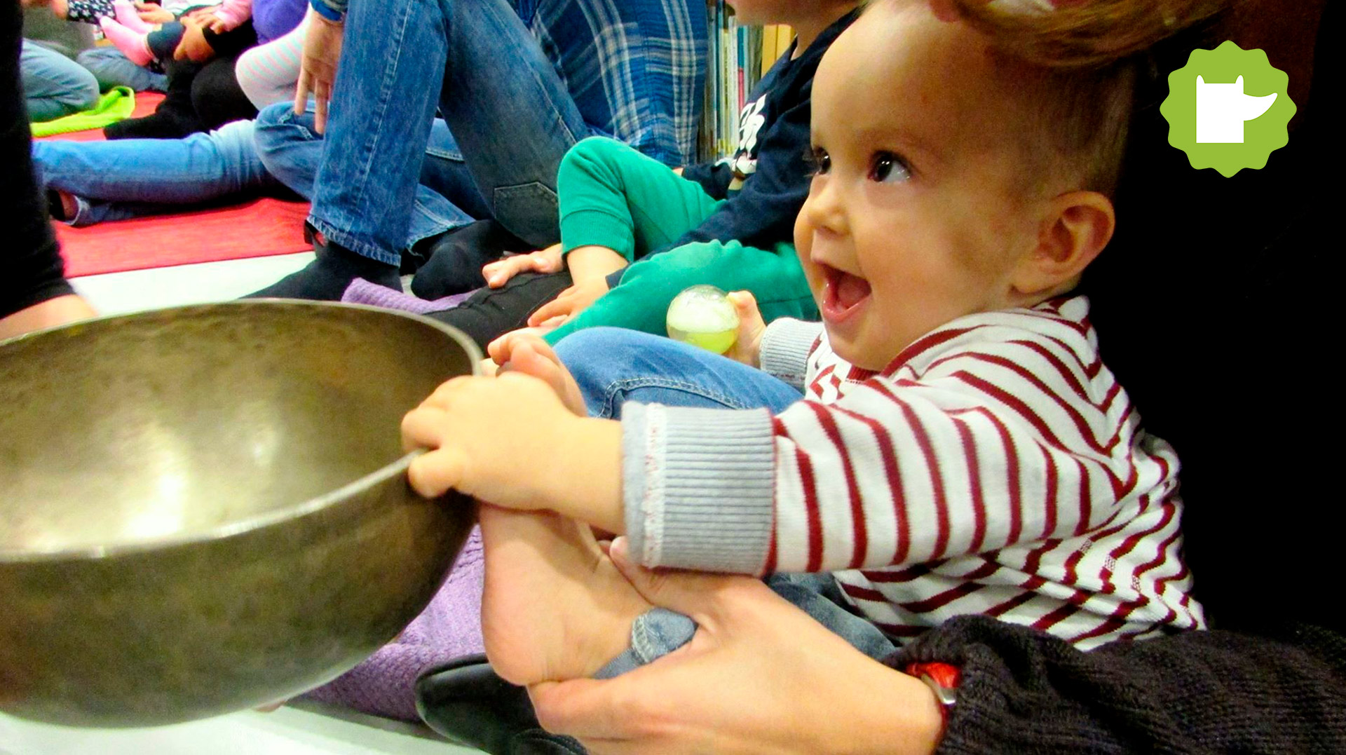 Sons per a nadons – Taller sensorial de massatge sonor