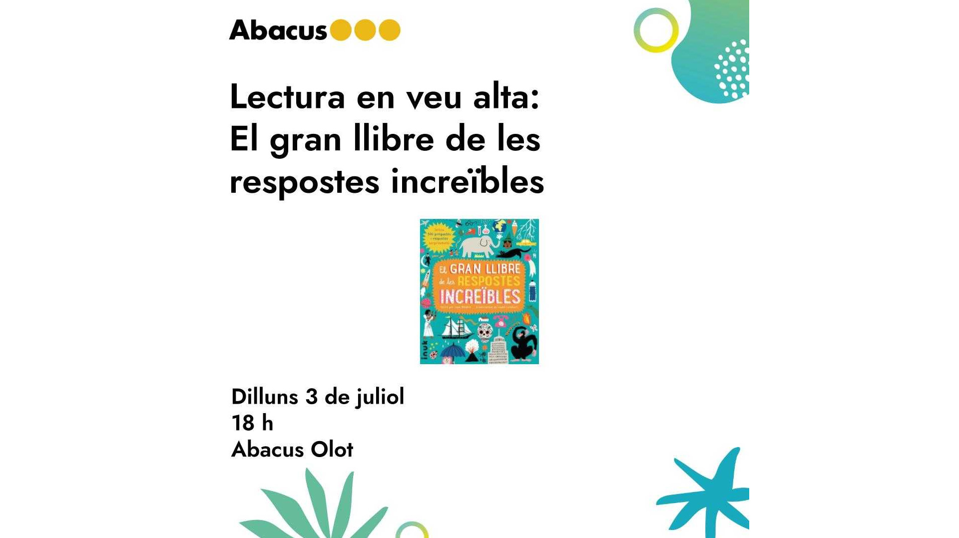 Lectura en veu alta: El gran llibre de les respostes increïbles