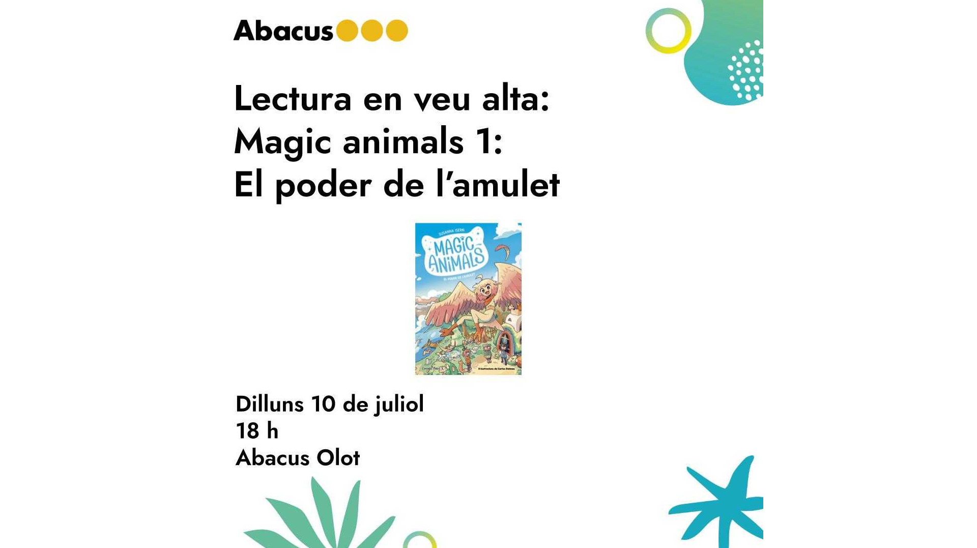 Lectura en veu alta: “Magic animals 1: El poder de l’amulet”