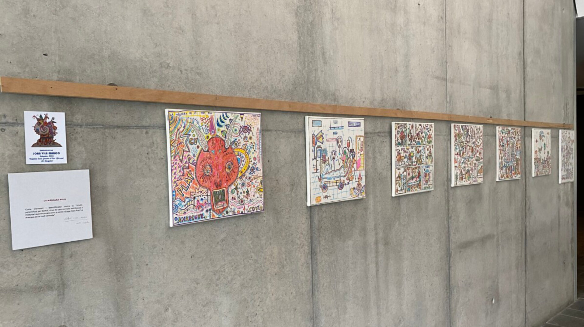 Joan Vila Marco exposa al vestíbul de l’Hospital