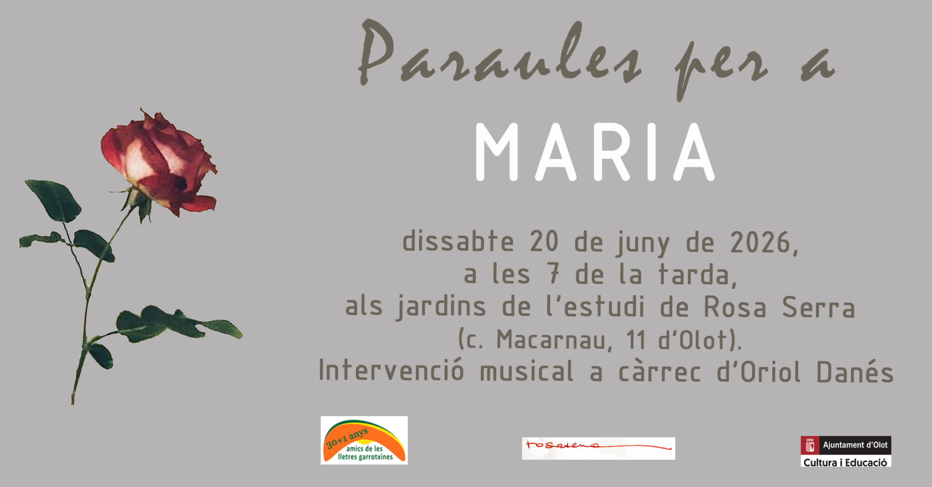 Presentació del llibre 'Paraules per a Maria'